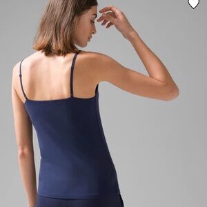 White House Black Market Navy Blue Slim Cami Tank Top